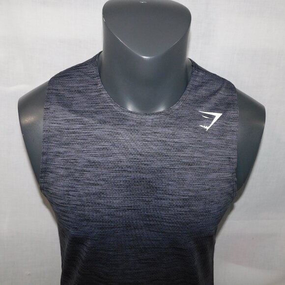 Gymshark Mens S Gray Sleeveless Shirt / Tank Top - Picture 2 of 8
